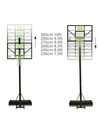 EXIT Tabellone da Basket portatile "Comet"  -...