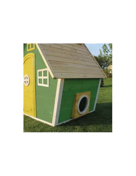 EXIT Casetta in legno "Fantasia 100"  - Verde Ingombro 128x108x171