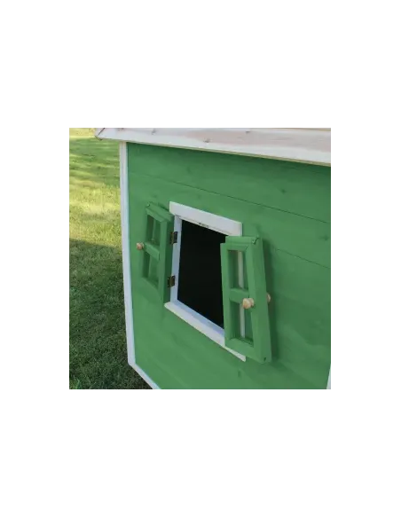 EXIT Casetta in legno "Fantasia 100"  - Verde Ingombro 128x108x171