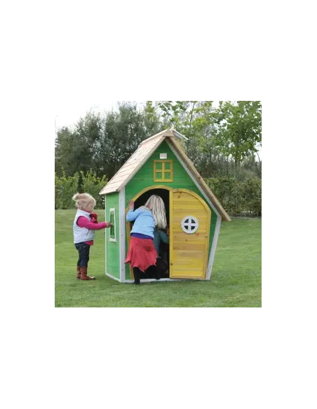 EXIT Casetta in legno "Fantasia 100"  - Verde Ingombro 128x108x171