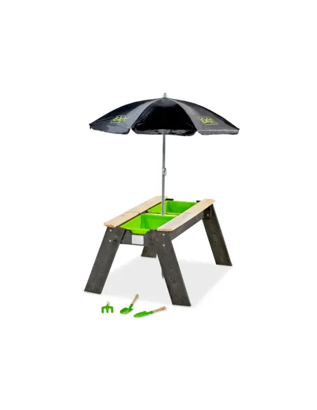 EXIT  Tavolo sabbia & acqua "Aksent" con ombrellone ed attrezzi da giardinaggio