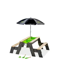 EXIT Tavolo da pic-nic Aksent, sabbia e acqua con 2...
