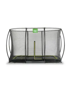 EXIT "Silhouette" trampolino da terra 214x305cm con rete...