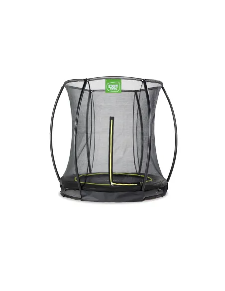 EXIT "Silhouette" trampolino da terra ø183cm con rete di sicurezza - nero