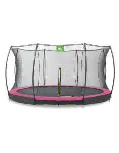 EXIT "Silhouette" trampolino da terra ø427cm con rete di...