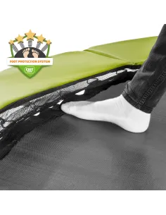 EXIT Silhouette trampoline 214x305cm - green Esterno... 2