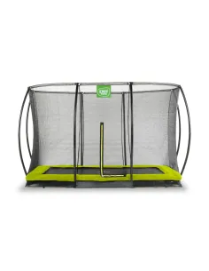 EXIT "Silhouette" trampolino da terra 214x305cm con rete...