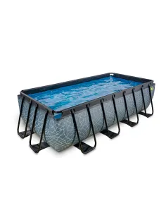 EXIT Piscina "Stone" 400x200x100cm con filtro a pompa -... 2