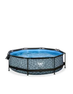 EXIT Stone pool ø300x76cm with dome and filter pump -... 2