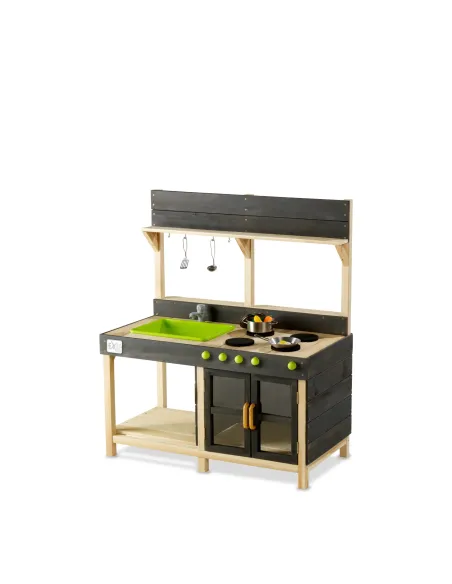 EXIT Cucina in legno da esterno Yummy 200 Altezza 115 cm. Larghezza 102 cm. Profondità 55 cm.