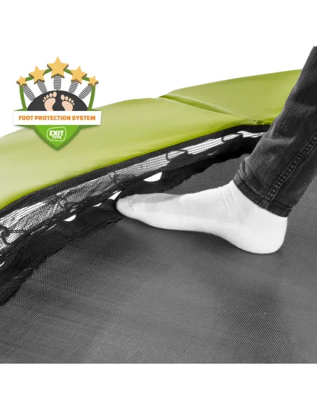 EXIT "Silhouette" trampolino 153x214cm - verde