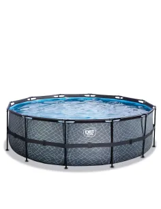 EXIT Piscina "Stone"  ø450x122cm con filtro a sabbia -... 2