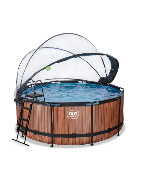 EXIT 30.47.12.10 piscina fuori terra Piscina con bordi Piscina rotonda 10126 L Marrone