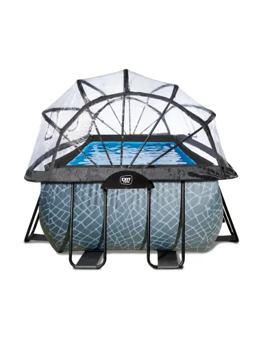 EXIT Piscina "Stone"  540x250x122cm con pompa...