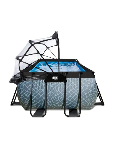 EXIT Piscina "Stone"  540x250x122cm con pompa...