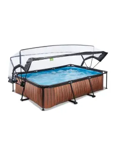EXIT Piscina "Wood" 300x200x65cm con pompa a filtro e... 2