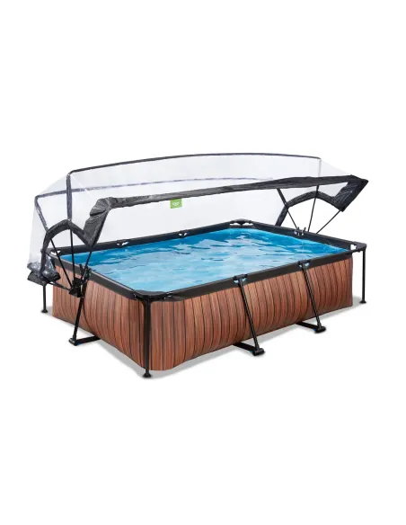 EXIT 30.20.32.10 piscina fuori terra Piscina con bordi Piscina rettangolare 3700 L Marrone