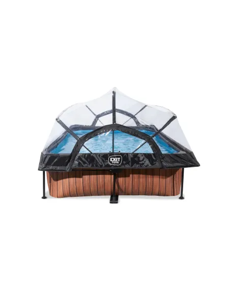 EXIT 30.20.32.10 piscina fuori terra Piscina con bordi Piscina rettangolare 3700 L Marrone