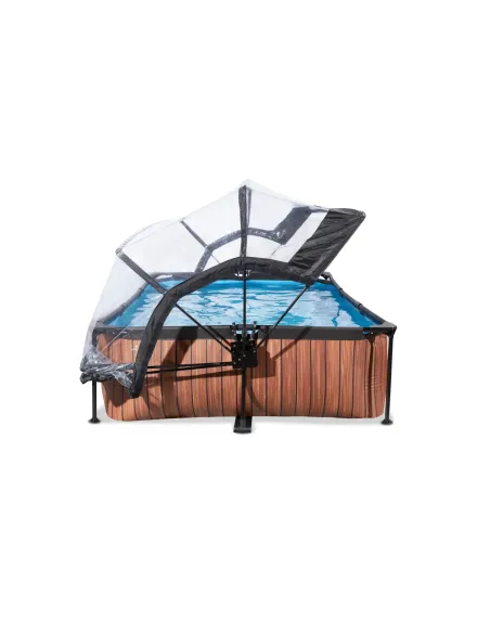 EXIT 30.20.32.10 piscina fuori terra Piscina con bordi Piscina rettangolare 3700 L Marrone