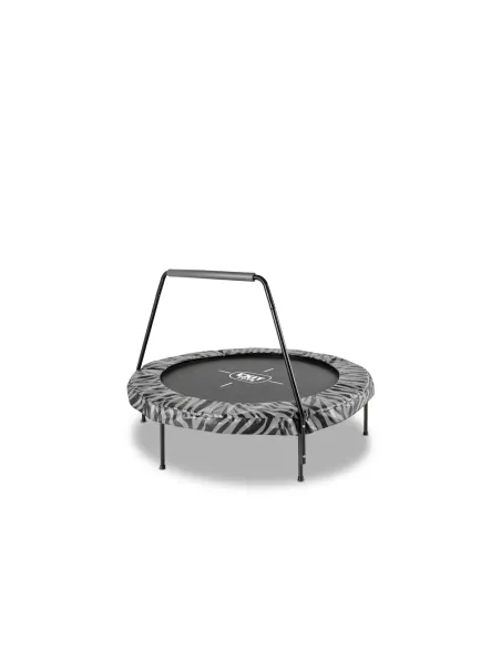 EXIT Trampolino "Tiggy" junior con barra di protezione ø140cm - Nero - Grigio