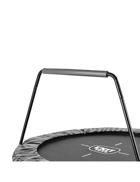 EXIT Trampolino "Tiggy" junior con barra di protezione ø140cm - Nero - Grigio