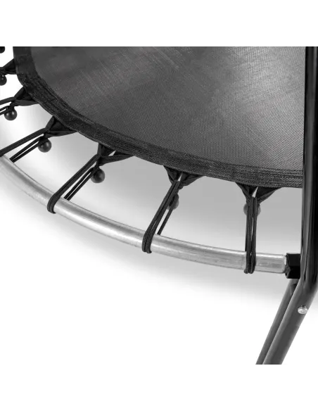 EXIT Trampolino "Tiggy" junior con barra di protezione ø140cm - Nero - Grigio