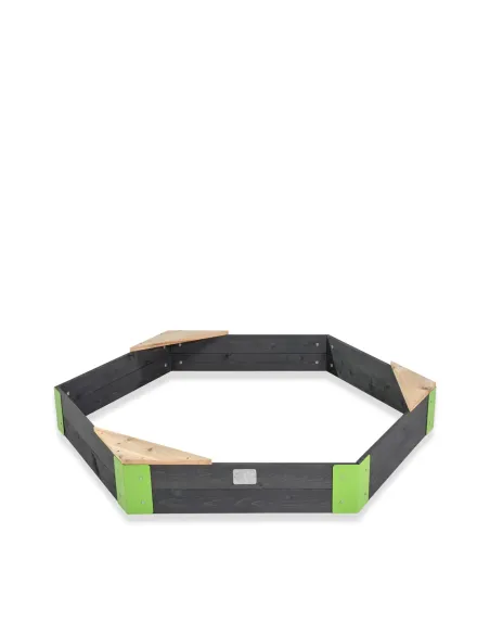 EXIT Sabbiera esagonale in legno "Aksent" 160x140cm