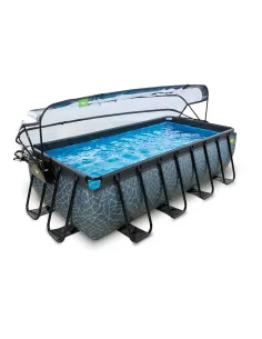 EXIT Piscina "Stone"  400x200x100cm con filtro a sabbia,... 2
