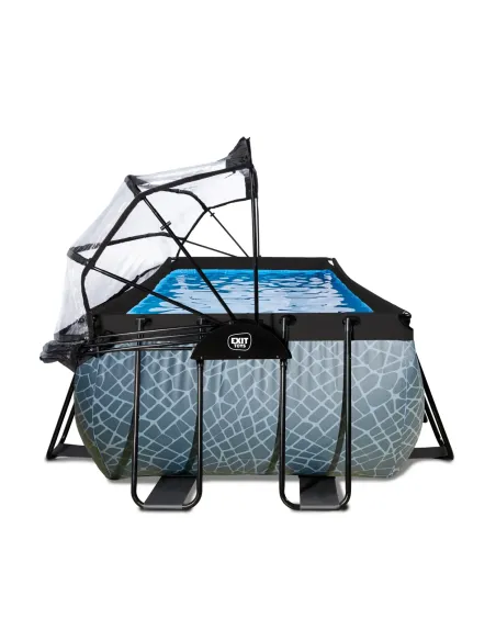 EXIT 30.57.42.00 piscina fuori terra Piscina con bordi Piscina rettangolare 7020 L Grigio