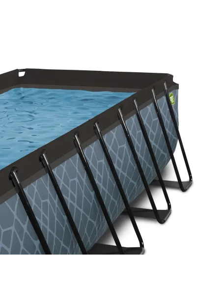 EXIT 30.57.42.00 piscina fuori terra Piscina con bordi Piscina rettangolare 7020 L Grigio