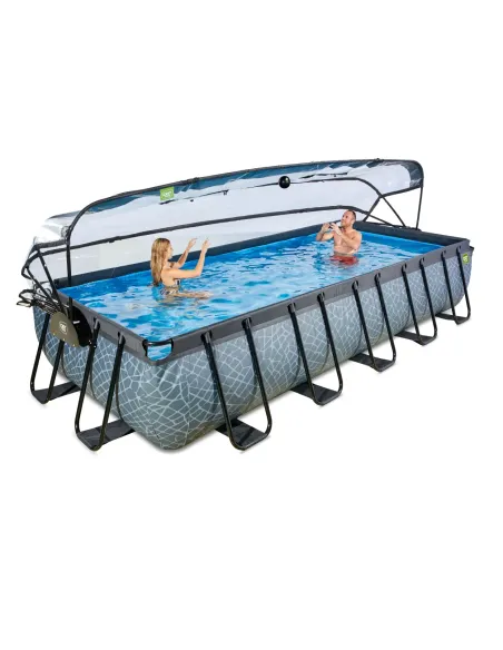 EXIT 30.57.53.00 piscina fuori terra Piscina con bordi Piscina rettangolare 12600 L Grigio