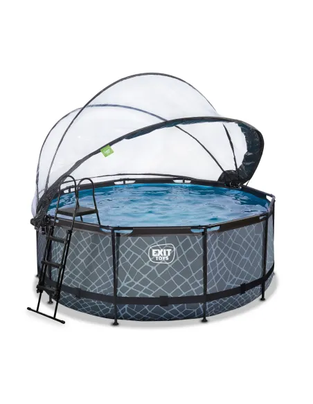 EXIT 30.67.12.00 piscina fuori terra Piscina con bordi Piscina rotonda 10126 L Grigio