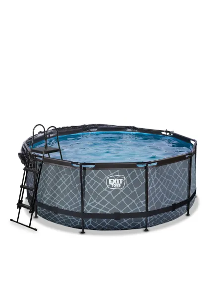 EXIT 30.67.12.00 piscina fuori terra Piscina con bordi Piscina rotonda 10126 L Grigio