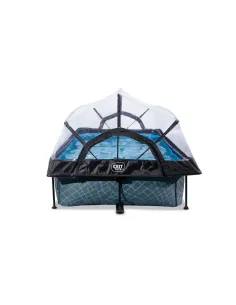 EXIT Stone pool 220x150x65cm with dome and filter pump -... 2