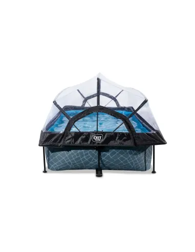 EXIT Stone pool 220x150x65cm with dome and...