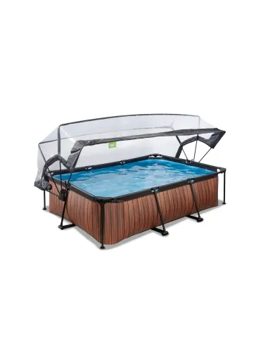 EXIT Wood pool 220x150x65cm with dome and...