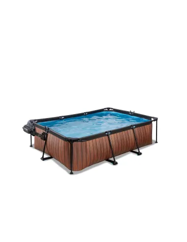 EXIT Wood pool 220x150x65cm with dome and...
