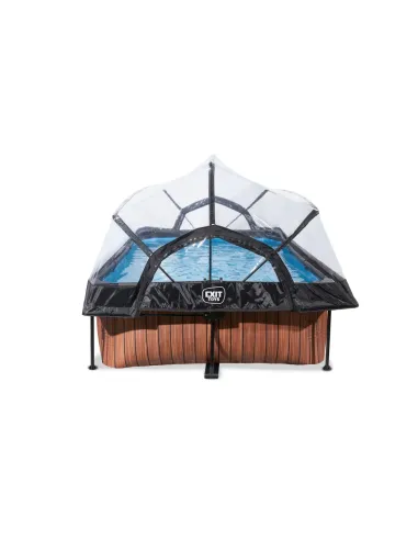 EXIT Wood pool 220x150x65cm with dome and...