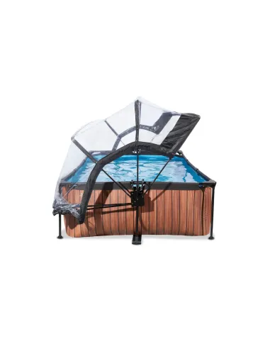 EXIT Wood pool 220x150x65cm with dome and...
