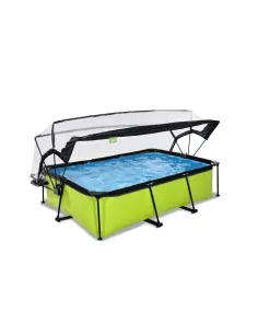 EXIT Piscina "Lime" 220x150x65cm con Pompa a Filtro e... 2