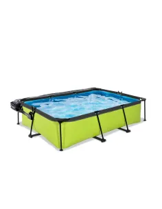 EXIT Lime pool 300x200x65cm with dome and filter pump -... 2