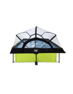 EXIT Lime pool 300x200x65cm with dome and filter pump -... 2