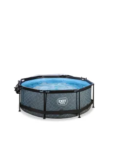 EXIT Stone pool ø244x76cm with dome and filter pump -... 2