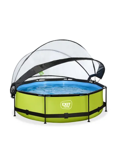 EXIT Piscina "Lime" ø300x76cm con pompa a...