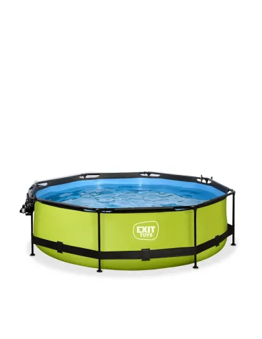 EXIT Piscina "Lime" ø300x76cm con pompa a...