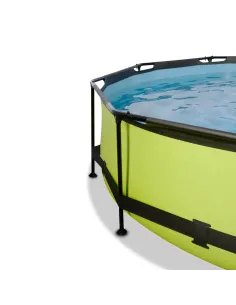 EXIT Lime pool ø360x76cm with dome and filter pump -... 2