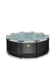 EXIT Piscina  "Black Leather"  ø360x122cm con pompa a... 2
