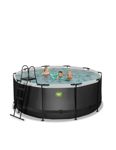 EXIT Piscina  "Black Leather"  ø360x122cm con...
