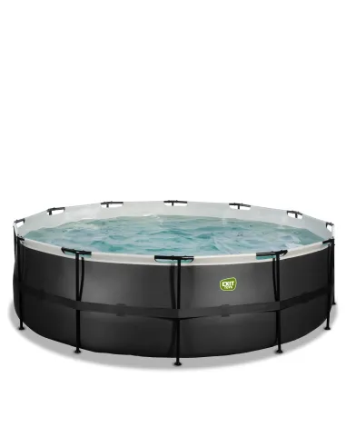 EXIT Piscina  "Black Leather"  ø450x122cm con...