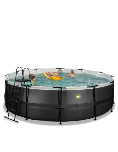 EXIT Piscina  "Black Leather"  ø450x122cm con...